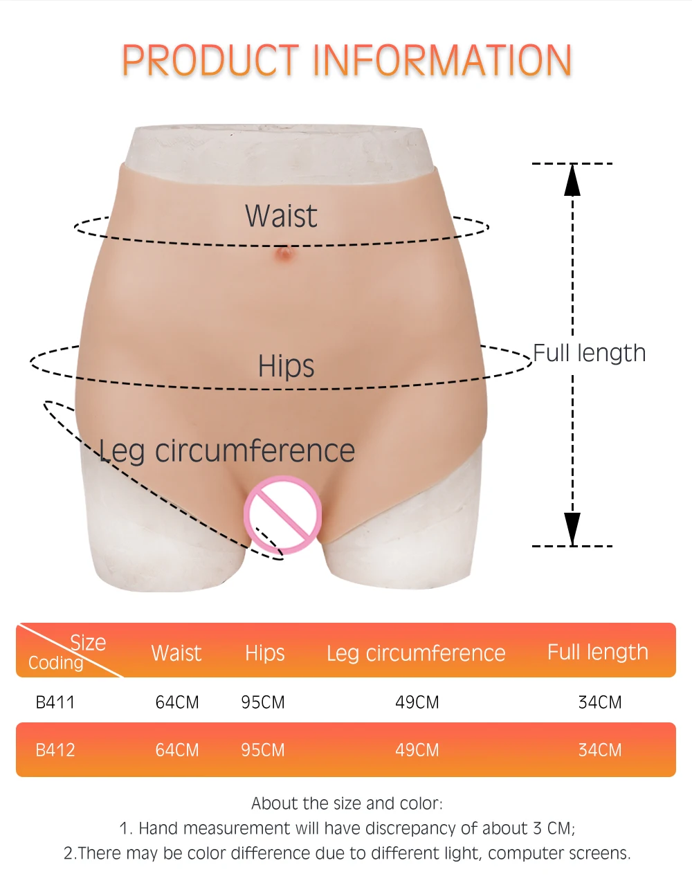 Eyung Silicone Realistic Vagina Panties Crossdresser Vagina Real Pussy Transgender Sissy Crossdressing Inserted Vagina Briefs (2)