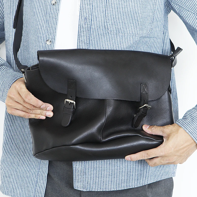 LAN Натуральная кожа Мужская сумка для отдыха сумка растительного дубления Коровья кожа сумка японский стиль