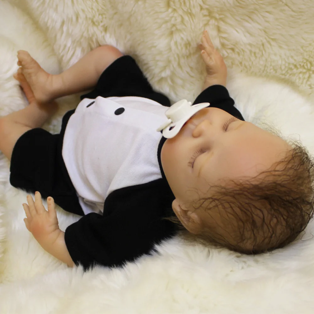48 см мягкие силиконовые реалистичные Boneca Reborn Baby Doll мягкие виниловые настоящие игрушки кукла для детей на день рождения и фестиваль