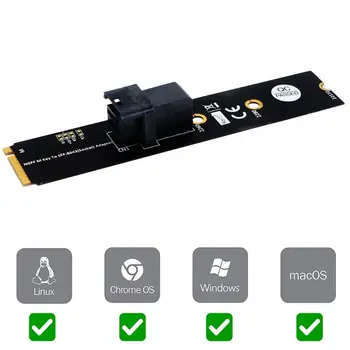 

M.2 Module with Mini-SAS H D (SFF-8643) 36-Pin Connector for U.2 SFF-8639 NVMe