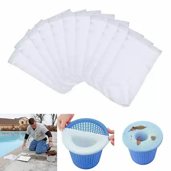 

1-20 Pack Pool Skimmer Socks Household Perfect Savers For Filters Baskets Skimmers Net Filter Sock Bag Filter Bag
