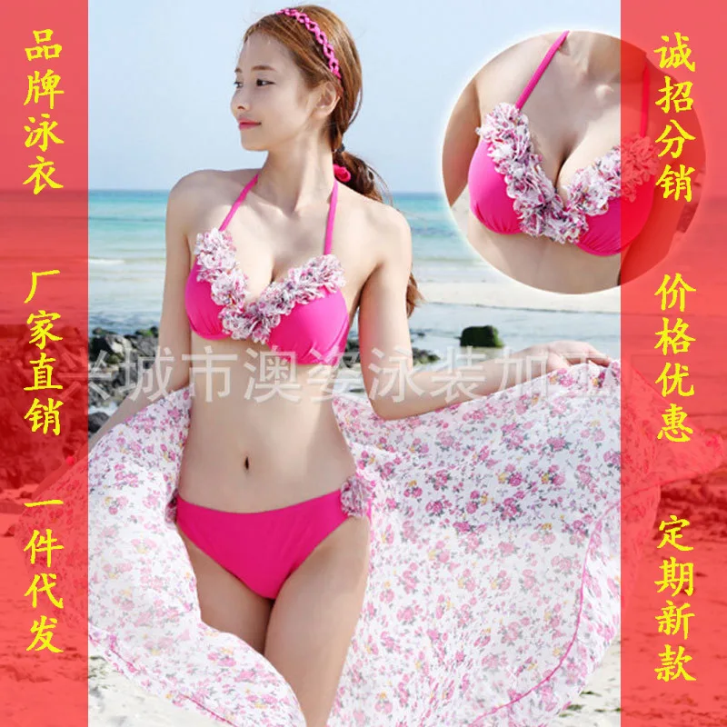 

Day Korean-style WOMEN'S Swimsuit Environmentally Friendly Hipster Quick-Dry High Elastic Band Veils