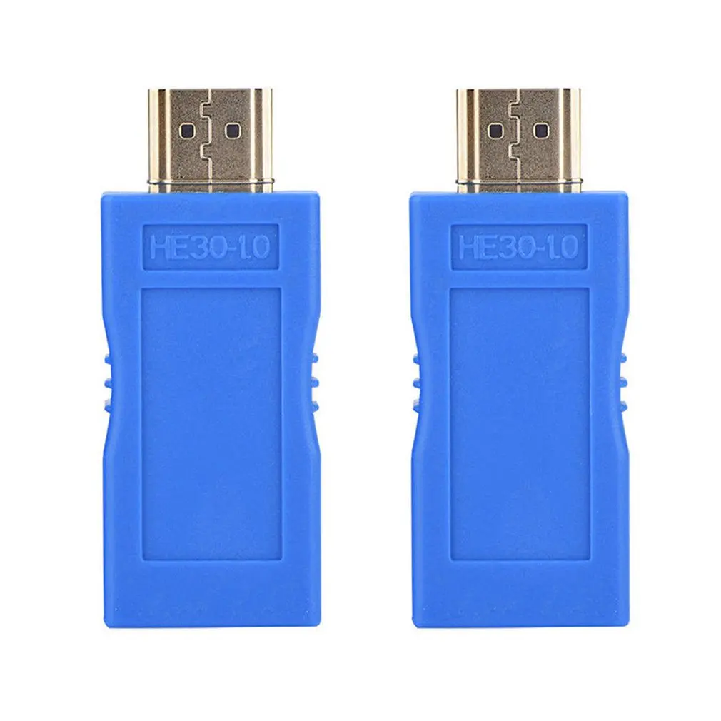 

1080P HDMI To RJ45 Over Cat 5e/6 Network Cable Extender Converter Adapter Network Cable Extender Over by Cat