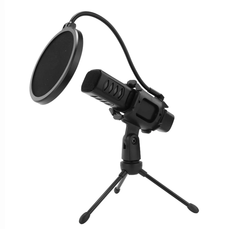 Конденсаторный микрофон Type-C для телефона ноутбука Поющая игр потоковой записи
