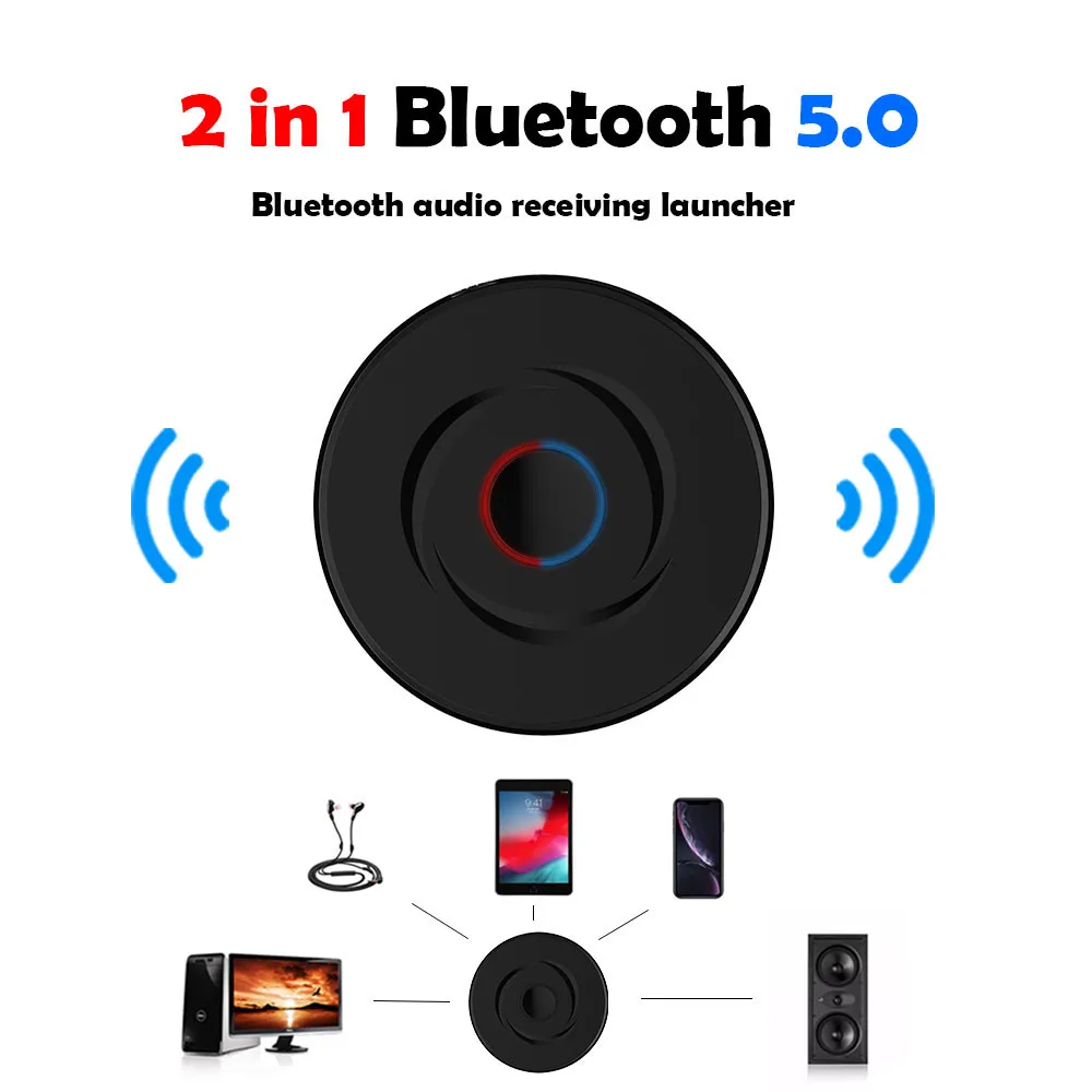 Автомобильный мини беспроводной Bluetooth аудио приемник передатчик 3,5 мм Джек Музыка MP3-плеер ручной бесплатный вызов автомобильный bluetooth-комплект# PY15