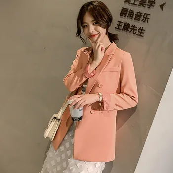 

Women Blazers and Jackets Autumn New Style The Korean Version Suit Stylish Blazer Woman Loose Double-breasted Suit