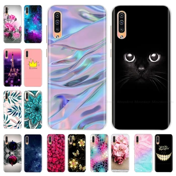 Перейти на Алиэкспресс и купить Чехол для Samsung A50, мягкий силиконовый чехол для Samsung Galaxy A50 A 50, 2019, A505 A505F, SM-A505F, милые чехлы для телефонов