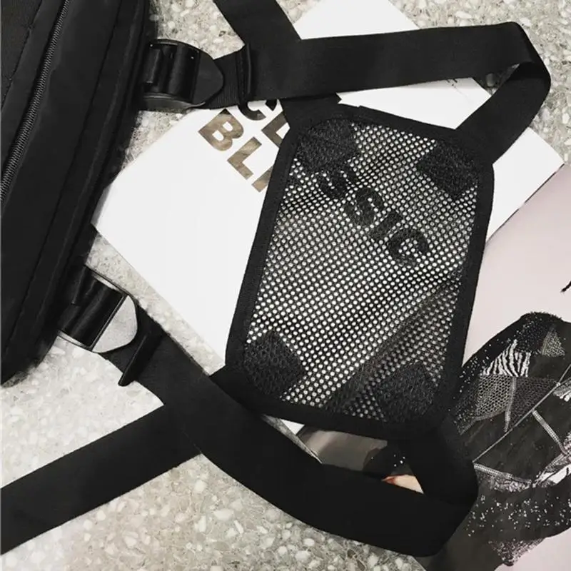 Outdoor Climbing Harness Chest Rig Bags Hip Hop Nylon Waist Packs Women Men