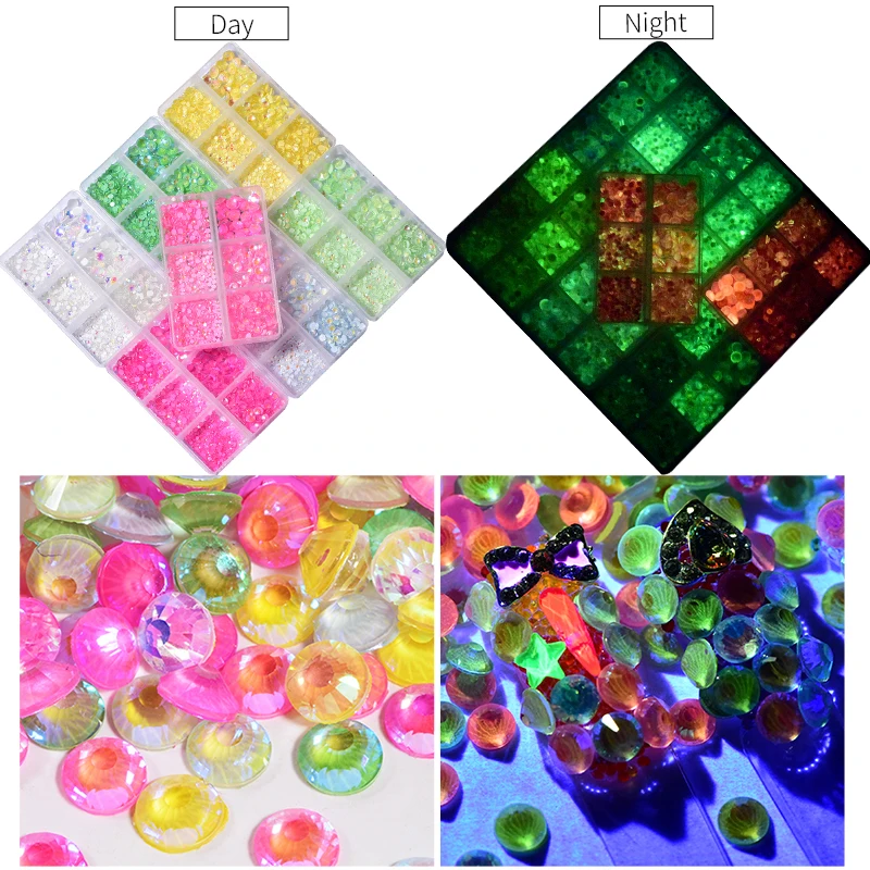 Oleeya New Color Glass Crystal Non hot fix rhinestones