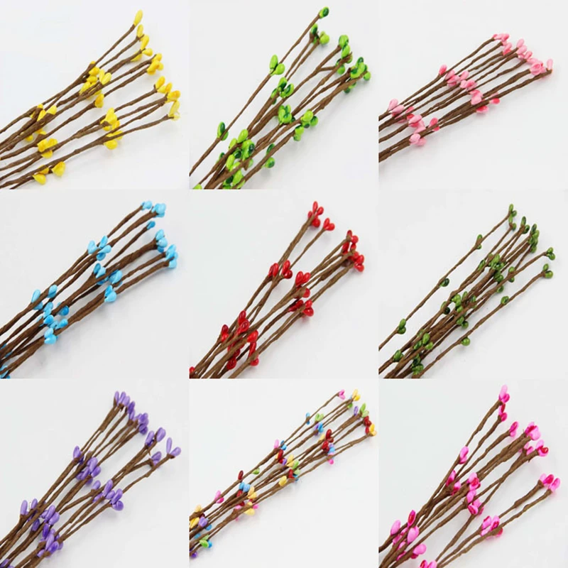 

100pcs/ lot 65CM Artificial Flower Plant Vine Berry Rattan Woven Wreath Rattan Wire Wedding Party Decoration