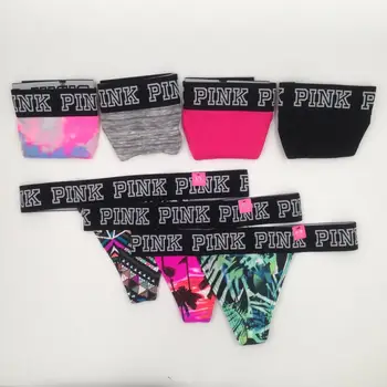 

Women Thong Sexy G-string Pure Color Cotton Panties Low-waist Underwear Female Briefs thong