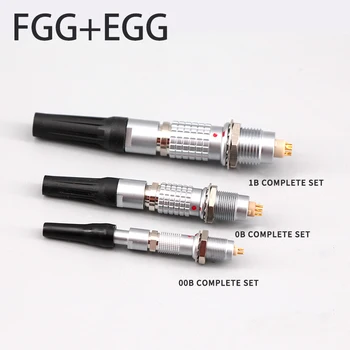 

2 3 4 Pin FGG Plug EGG Socket Metal Connector Push Pull Self-locking Aviation Plug Socket 00 0B 1B 5Pin Cable Connector for Car