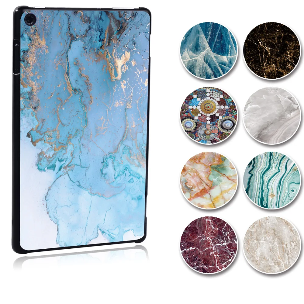 For Amazon Fire HD 8 (6th/7th/8th Gen 2016 2017 2018 Release) -tablet PC Plastic Printed marble pattern Slim Stand Case Cover | Компьютеры
