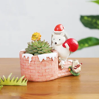 

Succulent Plant Pot Cute Animal Flower Planter Flowerpot Create Design Lovely.Little Animals Home Garden Bonsai Pots.