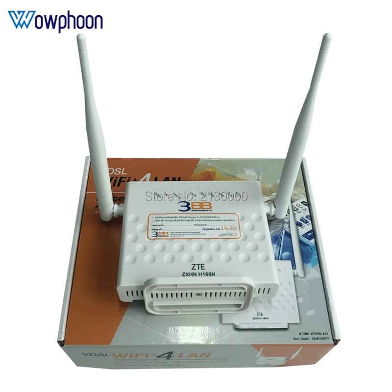 Новое поступление ZTE ZXHN H168N ONU VDSL2 / ADSL2 + беспроводная версия 300M английская NT3BB-4PVWN-143