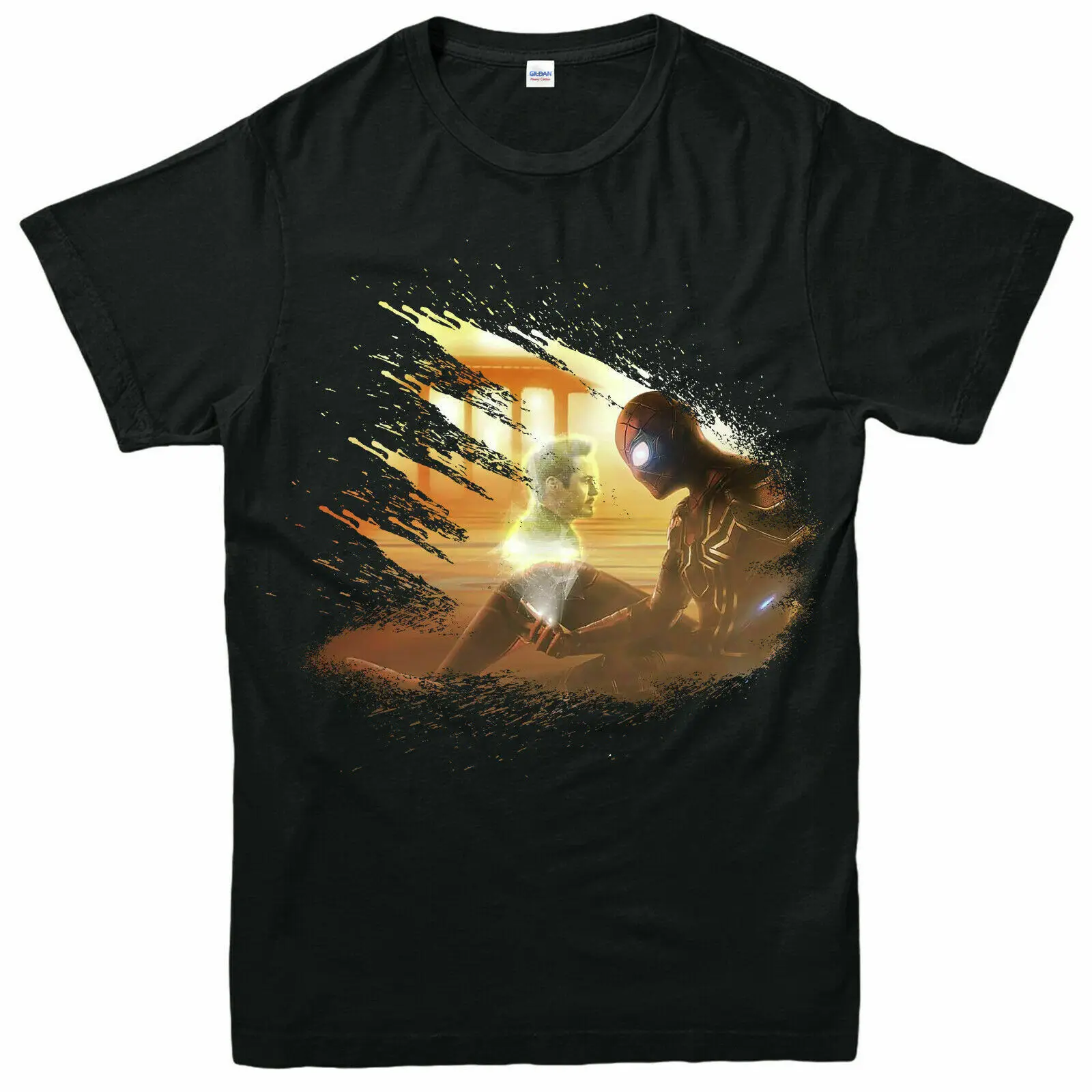 Spiderman Iron Man T Shirt Men Women Avengers Figure Superhero Adult Top Tee printed Plus Size | Мужская одежда
