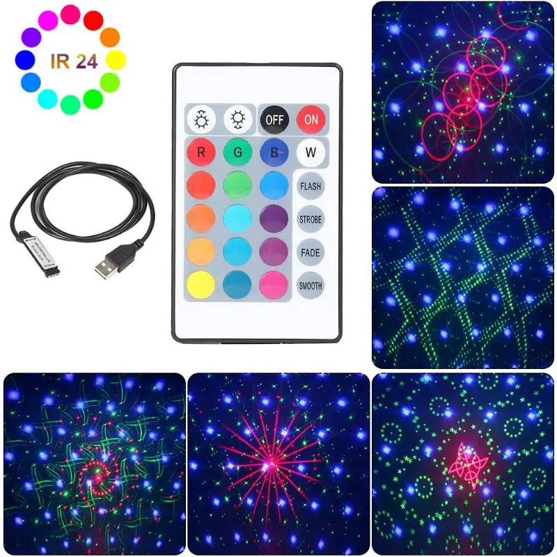 

IR 24 Keys USB LED Light Strip Remote Controller 5-24V USB RGB Controller Strip light 24 Key Remote Wireless Remote Controlle