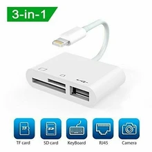 USB Micro SD/ TF Card Camera Reader 3 In 1 OTG USB Camera Adapter For iPhone iPad Compatible For Apple IOS 13 Phone Converters