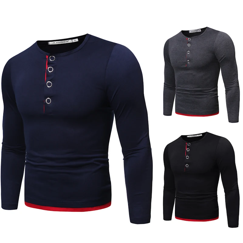 2019 осень и зима новая мужская повседневная поддельная двухкомпонентная Железная