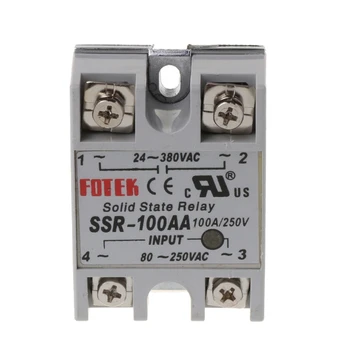 

24V-380V SSR-100AA 100A AC-AC Solid State Relay Module Temperature Controller