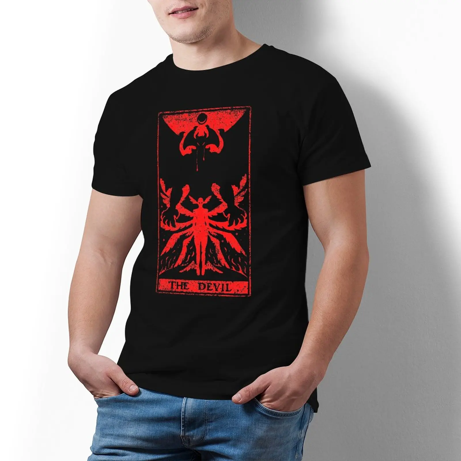 Devilman Crybaby Tarot Devil T Shirt Akira T-Shirt In Cotone Con Stampa Anime T-Shirt Estiva Oversize Uomo