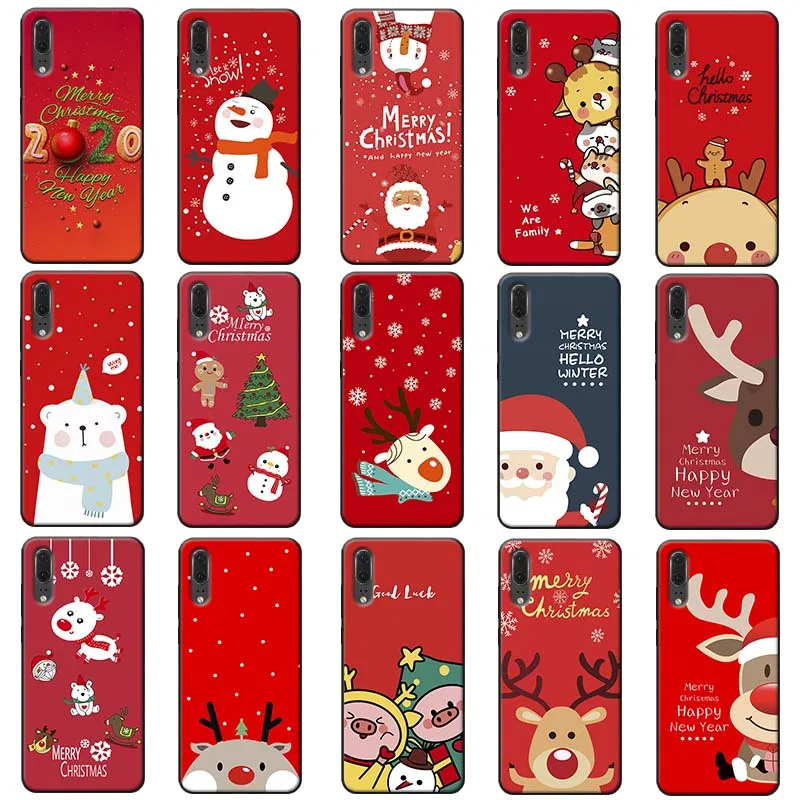 Веселый Рождественский Мягкий силиконовый чехол для телефона huawei mate 30 pro p20 p30 lite 20