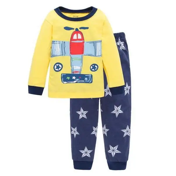 Baby 100% Cotton Pajama Sets Cute Sheep Animal Sleepwear Kids Cosy Pajamas Long Sleeve Tshirt Trousers Suits Boy Girl Clothes designer nightgowns