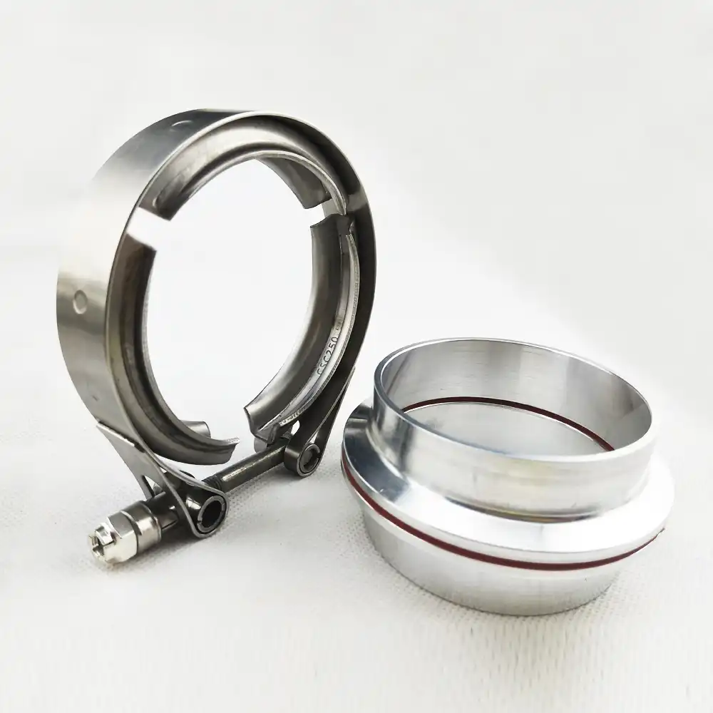 3 76mm Exhaust V Band Turbo Clamp Flange Kit Stainless Steel Viper Performance