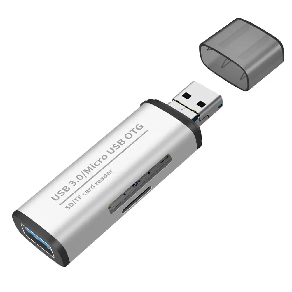 USB 3,0 высокоскоростной TF SD кард-ридер SDHC SDXC MMC OTG Android адаптер кардридер Micro SD/TF CF MS Microsd Ридеры