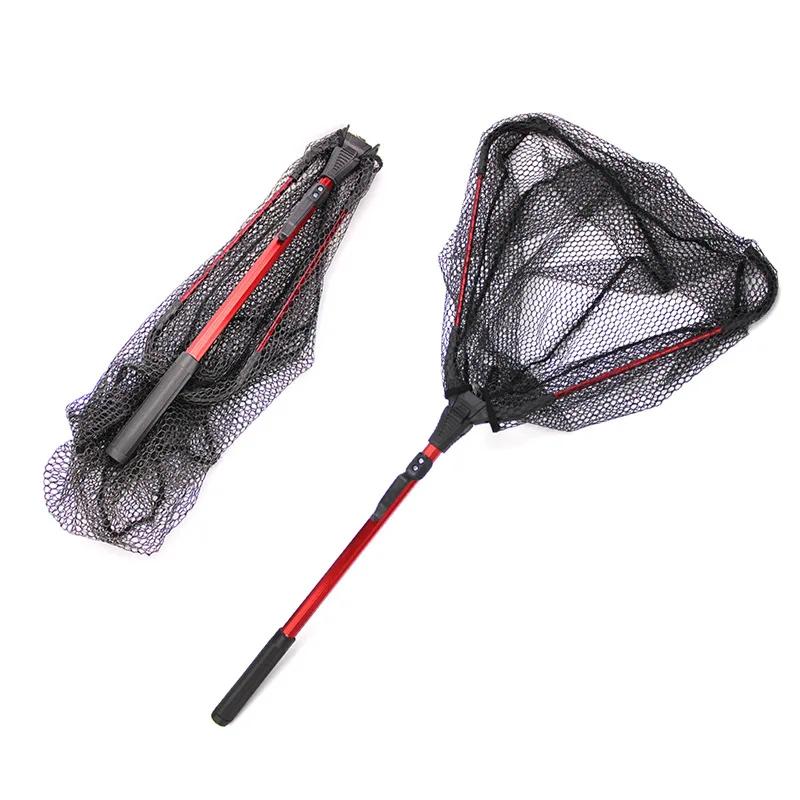 

Fishing Hand Fine Net Aluminum Alloy Triangle Fold Small Mesh Nets Fly Fishing Dip Scoop Thinnet