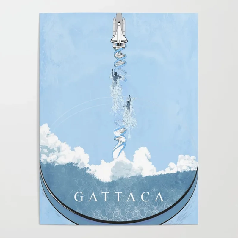 Домашний декор HD Печатный Gattaca синий мультфильм ракеты холст картины настенное