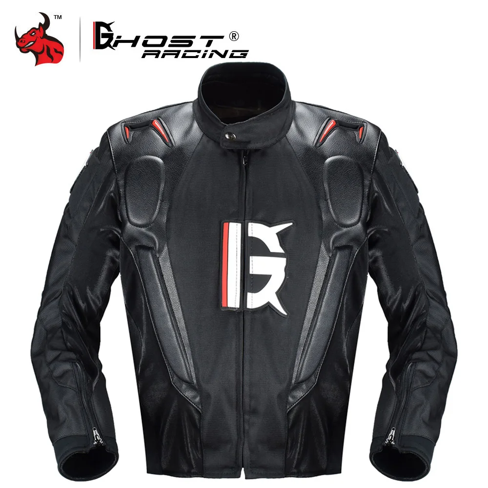 Мужская мотоциклетная куртка GHOST RACING из искусственной кожи для мотокросса