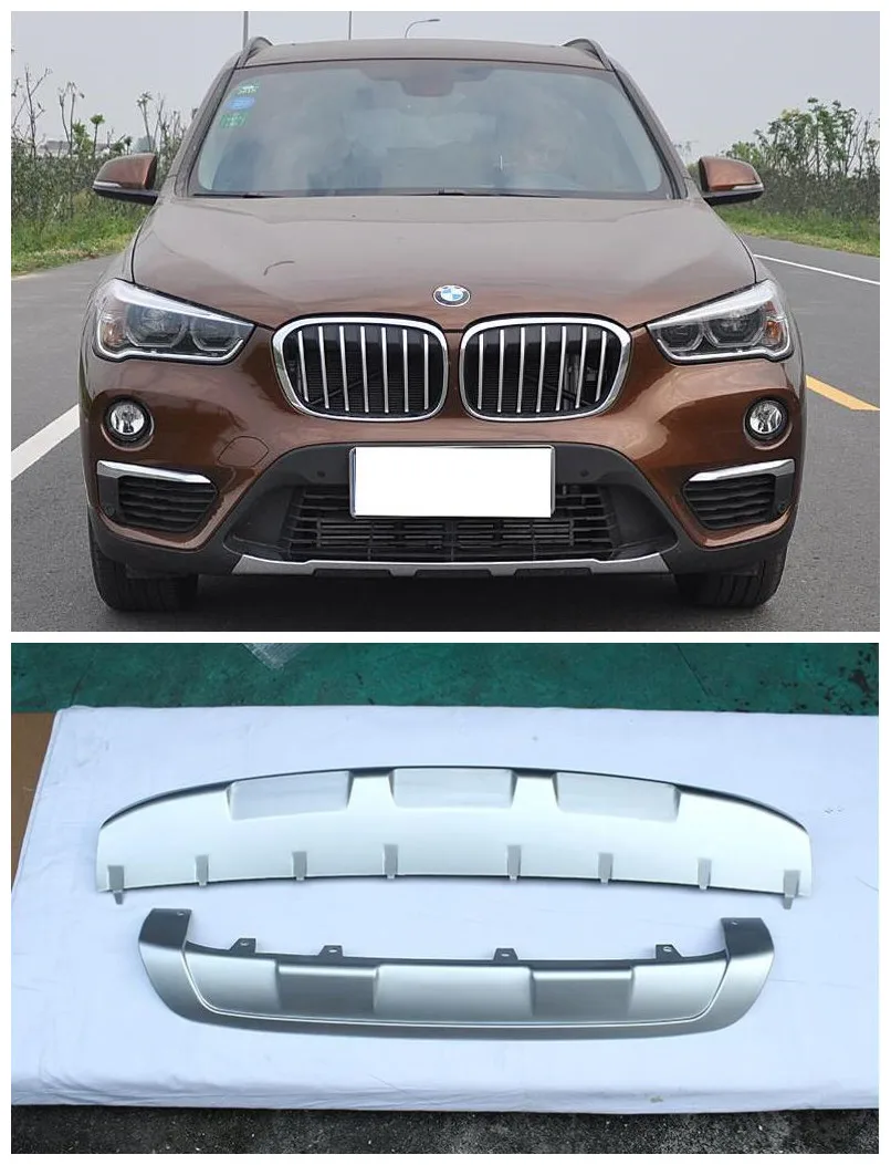 

Stainless Steel Car Front Rear Bumper Protector Guard Plate Fits For BMW X1 F48 2016 2017 2018 2019
