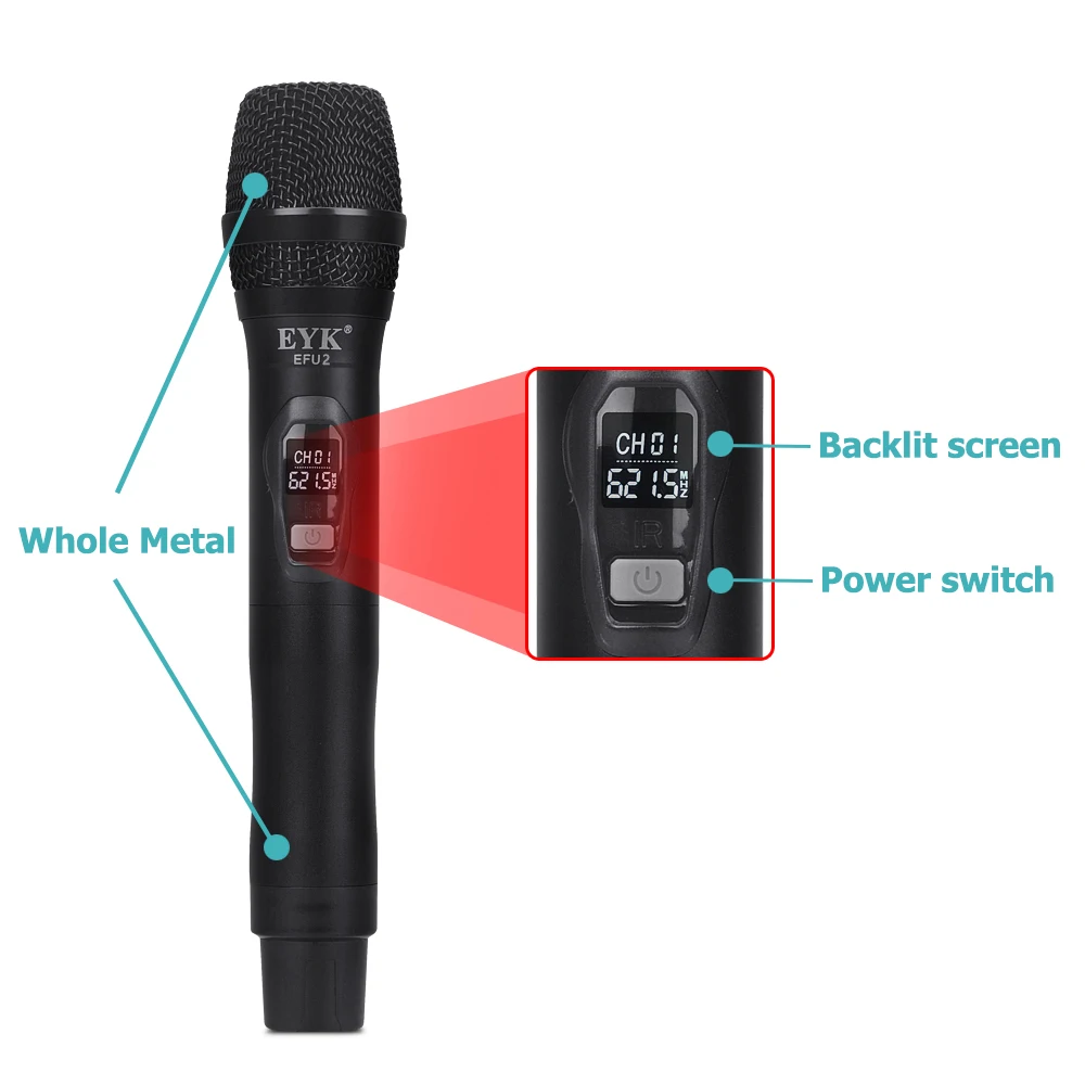 EYK EFU2 Professional UHF Digital Wireless