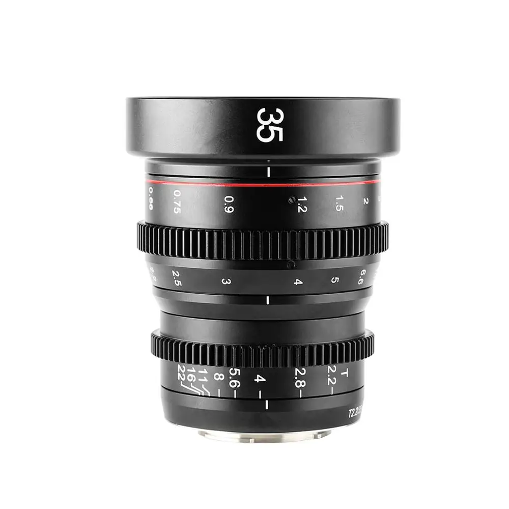 Meike 35mm T2.2 Manual Focus Aspherical Portrait Cine Lens for Fuji X mount/ Sony E mount/ Olympus Panasonic Lumix MFT mount