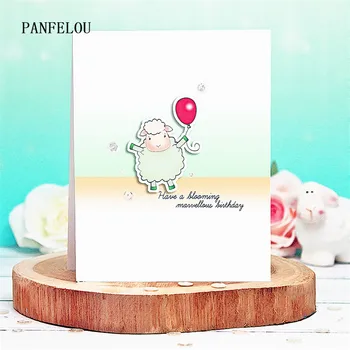 

Cutting dies Cartoon sheep Transparent Silicone Rubber Clear Stamps cartoon Scrapbooking/DIY Christmas Children's toys album