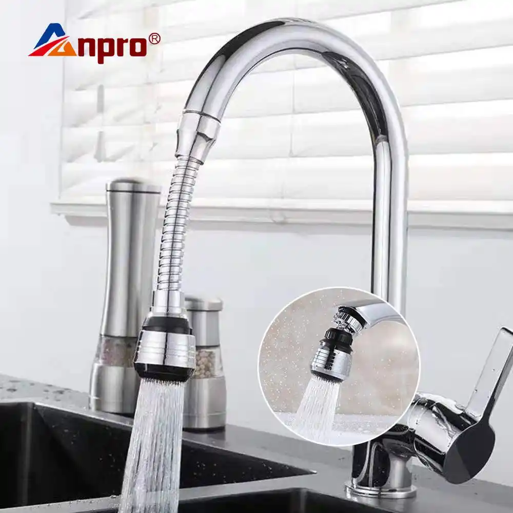 Anpro 360 Degree Swivel Kitchen Faucet Aerator Adjustable Dual