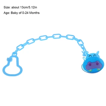 

Baby Infant Kids Pacifier Chain Clip Animal Cartoon Dummy Soother Nipple Holder R9UE
