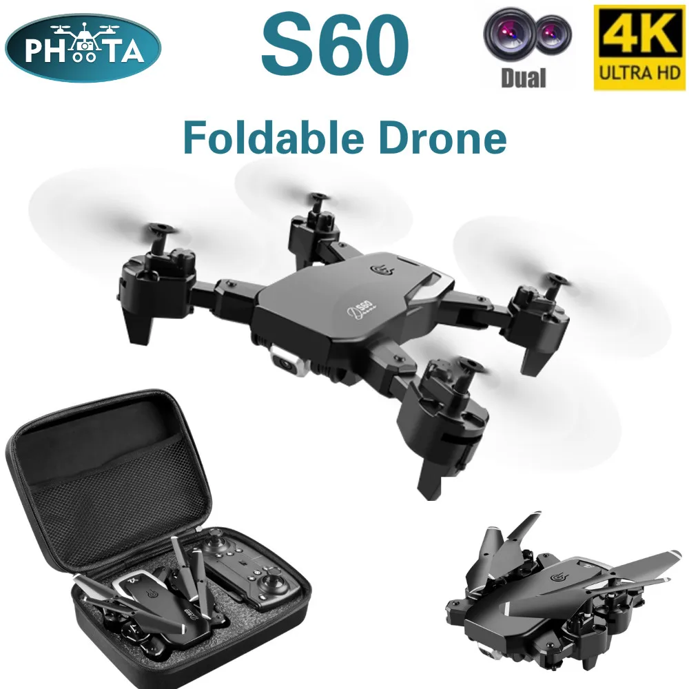 S60 2020 Новый Дрон 4k камера HD широкоугольный WiFi fpv фиксированная высота
