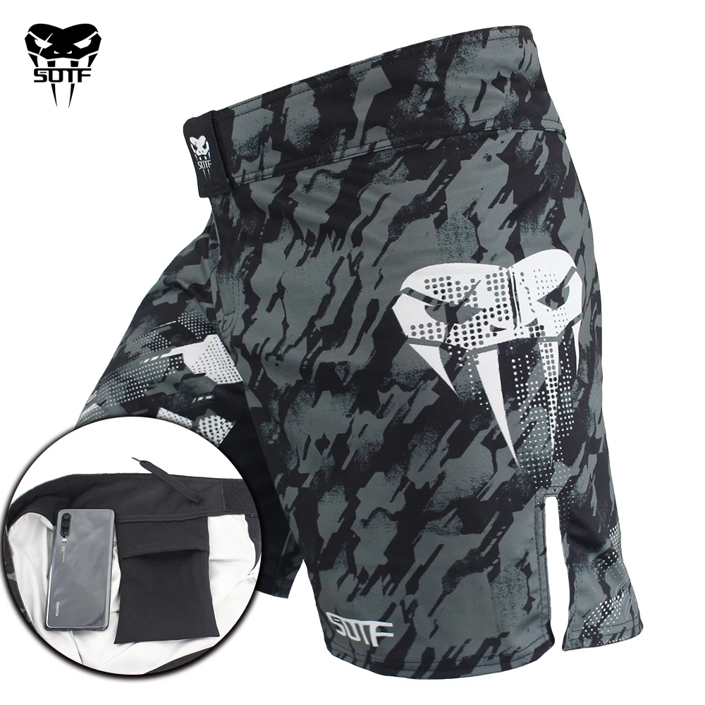 SOTF mma взрослые ядовитые камуфляжные мужские и женские Геометрические боксерские