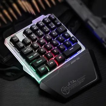 

Hot G40 35 Key RGB Backlight One Hand USB Wired Gaming Keypad Keyboard for PC Laptop