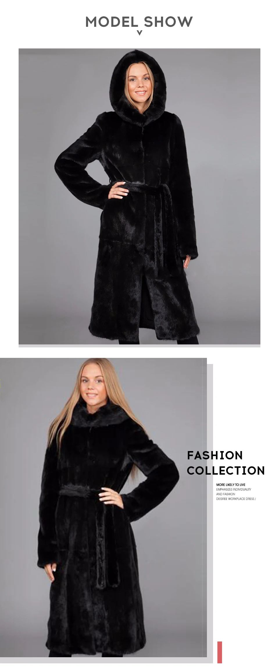 Зимнее теплое длинное пальто с капюшоном из искусственного меха с поясом, новинка, однотонная повседневная женская меховая куртка с длинным рукавом, верхняя одежда большого размера