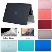 Жесткий матовый чехол для ноутбука Apple MacBook Air 13 11 Pro retina 12 15 для mac book New Pro 13 15 дюймов с сенсорной панелью A1706