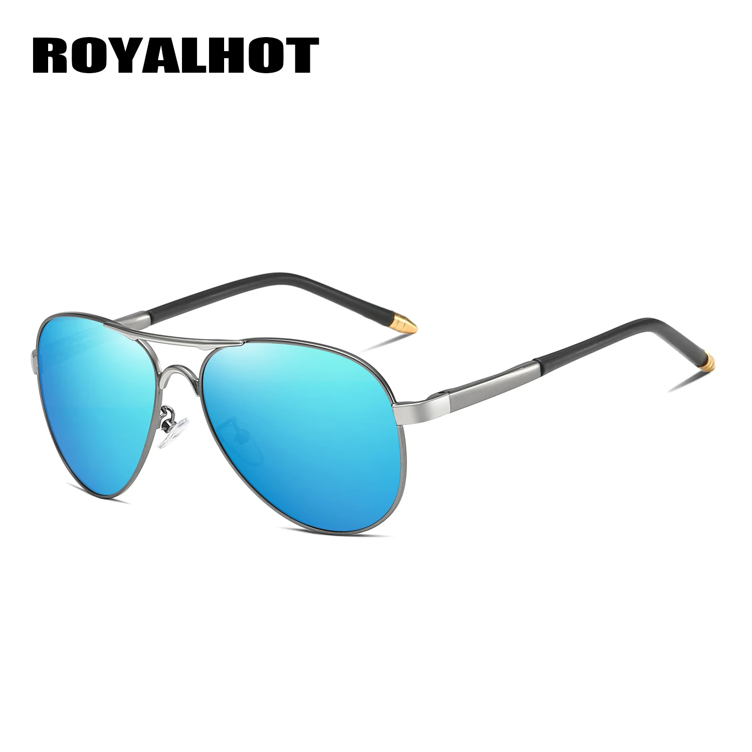RoyalHot, мужские, женские, модные, сплав, крутые, овальная оправа, солнцезащитные очки, для вождения, солнцезащитные очки, оттенки, Oculos masculino, мужские, p70028 - Цвет линз: Blue