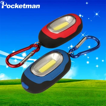 

Portable Camping Lamp Mini COB LED Work Light with Key Chain Outdoor Tent Light Magnetic Flashlight for Mountaineering Camping