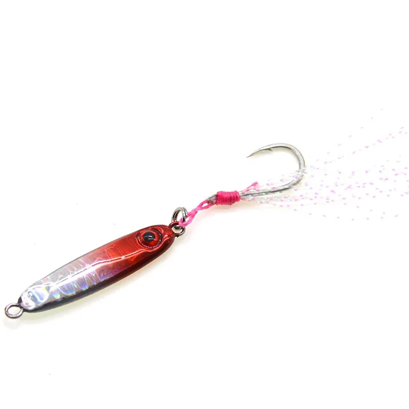 Small Jig Fishing Lure Shore Cast Mini Jigbait Mackerel Single Hook Artificial Lures Hard Bait 1 Piece Sale – Detail 6