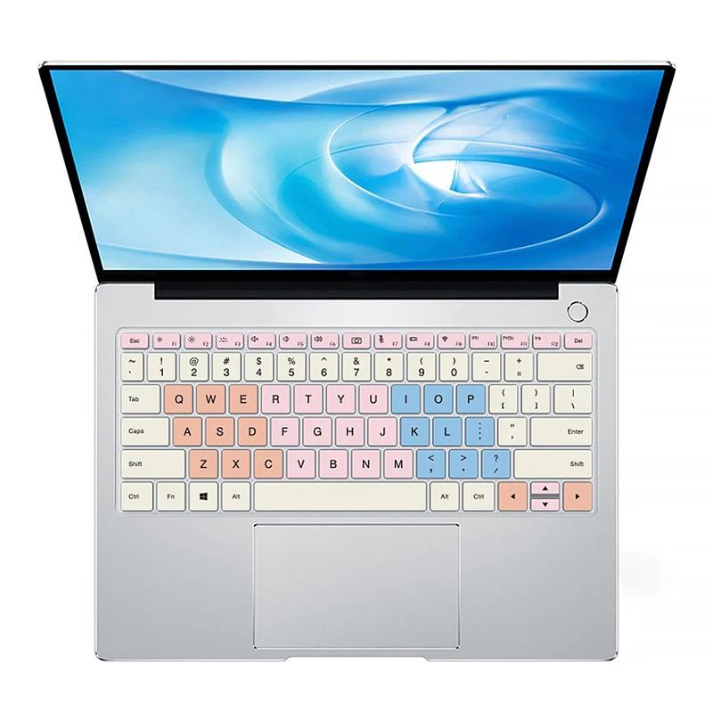 Cream rainbow Силиконовая клавиатура для ноутбука huawei matebook X Pro 13,9 X Pro mate14 - Цвет: Cream rainbow