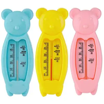 

Cartoon Floating Lovely Bear Baby Water Thermometer Scale Kids Bath Thermometer Toy Plastic Tub Househould Sensor Thermometer