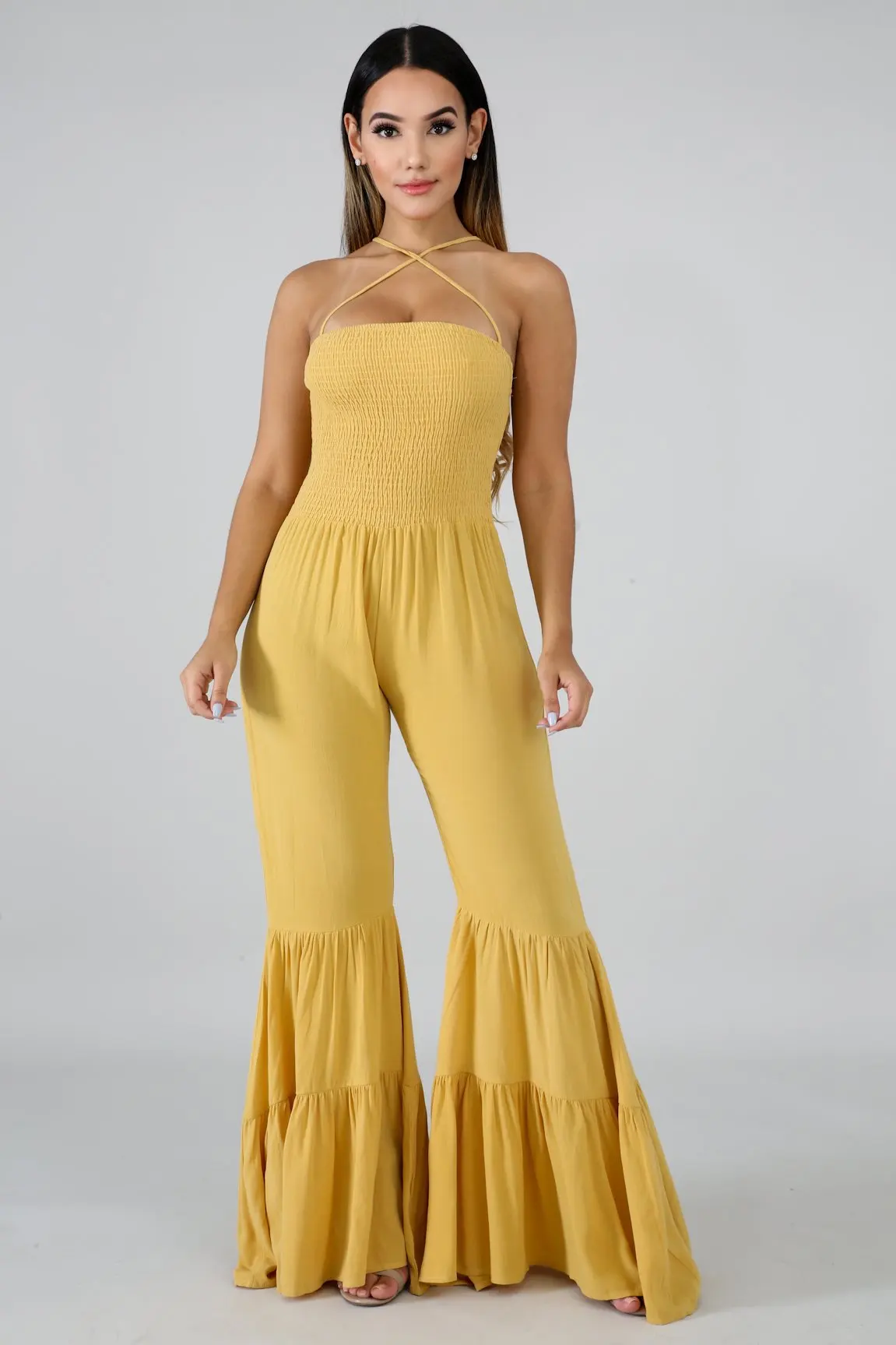 Для женщин комбинезоны спецодежда женская летняя комбинезон Bodycon Boho Для женщин элегантное платье в богемном стиле, большого размера Для женщин s Комбинезоны и