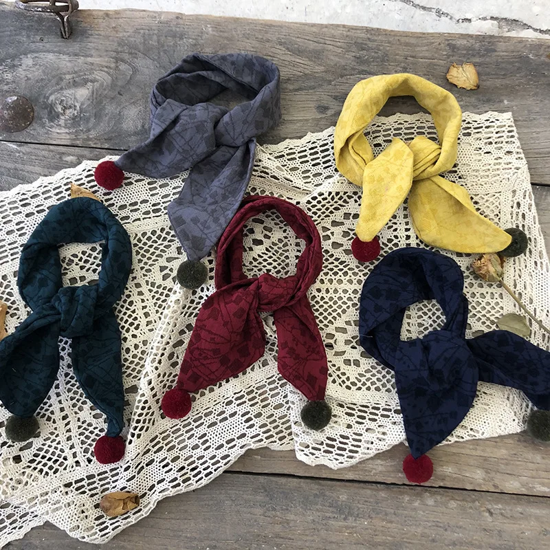 

Kids Child Children's Scarf Scarves for Children Boys Girls Solid Soft Thickened Winter Warm Cotton Knitted Scarf 2019